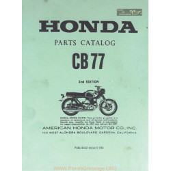 Honda Cb 77 Parts List