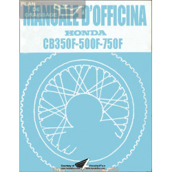 Honda Cb350f Cb500f Cb750f Manual Oficina 1972 Italiano