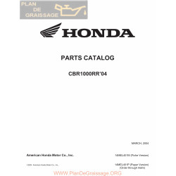 Honda Cbr 1000rr 2004 Parts Manual