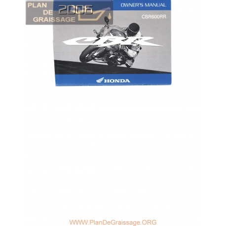 Honda Cbr 600 Rr 2006 Manual De Intretinere