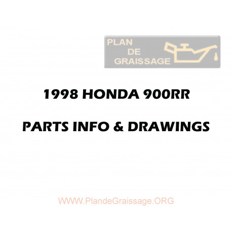 Honda Cbr 900 Rr 1998 Parts Manual And Microfiches