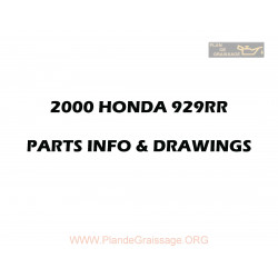Honda Cbr 929 Fireblade 2000 Parts List