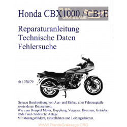 Honda Cbx 1000 Cb1e 1978 1979 Service Manual German