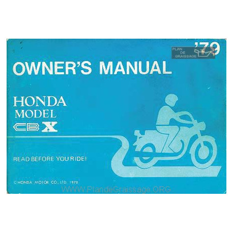 Honda Cbx 1000 Manual De Intretinere