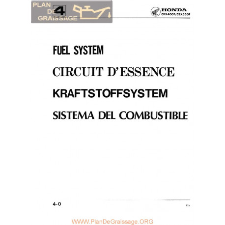 Honda Cbx 400 F 550 F Manual De Reparatie