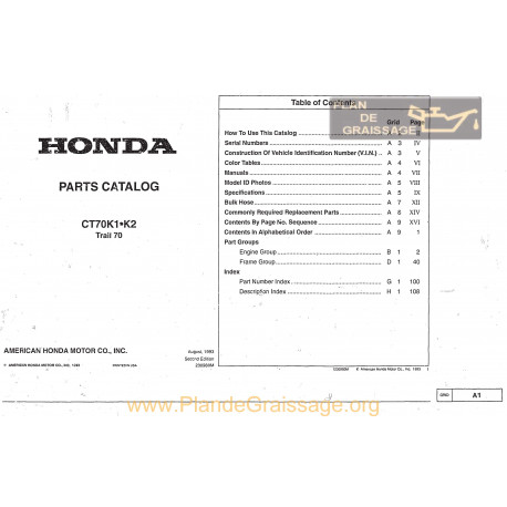 Honda Ct 70 Parts