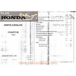 Honda Cx 500 Turbo Parts List