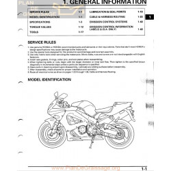 Honda Fireblade 2000 929 General Information
