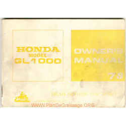 Honda Gl 1000 1978 Manual De Intretinere