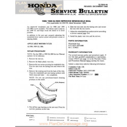 Honda Gl 1500 1988 1989 Improved Windshield Seal Sb