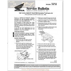 Honda Gl 1500 1997 1998 Honda Line Cb Radio Kit Sb