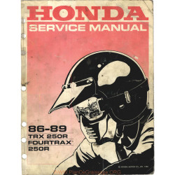 Honda Trx 250 R 1986 1989 Manual De Reparatie