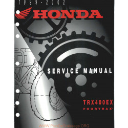 Honda Trx 400 Ex 1999 2002 Manual De Reparatie