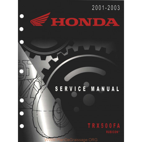 Honda Trx 500 Fa Svc 2001 2003 Manual De Reparatie