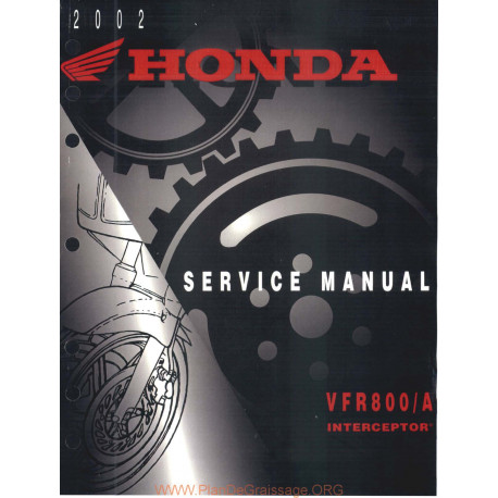Honda Vfr 800 Vtec 2002 Manual De Reparatie