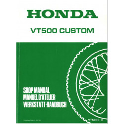 Honda Vt 500c 1983 Manual De Intretinere