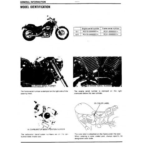 Honda Vt 600 C Service Manual 1988