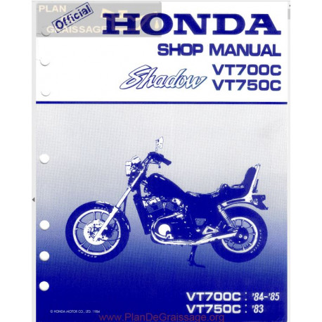 Honda Vt 700 750 Shadow Manual De Intretinere