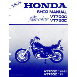 Honda Vt 700 C Vt 750 C 1984 Manual De Intretinere