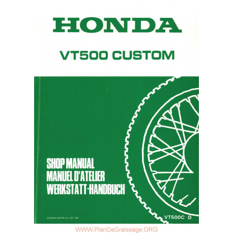 Honda Vt500 C 1983 1987