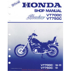 Honda Vt700c Vt750c 84 Shop Manual