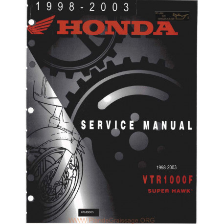 Honda Vtr 1000 F 1998 2003 Manual De Intretinere
