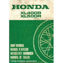 Honda Xl 400 R Xl 500 R 1982 Manual De Reparatie