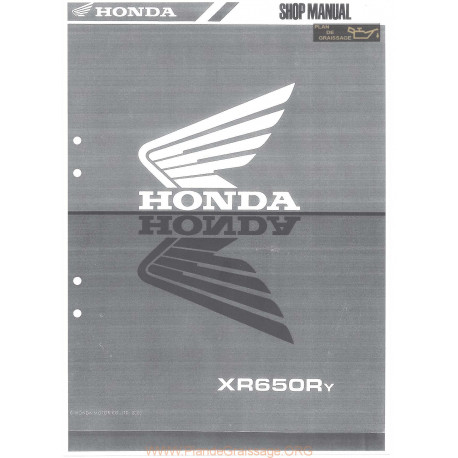 Honda Xr 650 R Manual De Intretinere