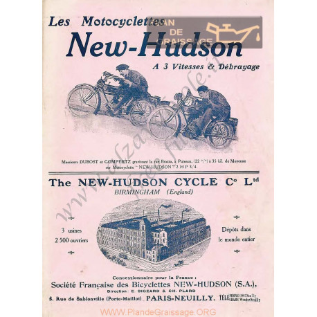 Hudson 1913 Catalogue Francais