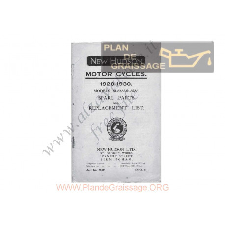 Hudson 1928 30 Spare Part
