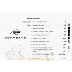 Chevrolet Corvette Owners 1993