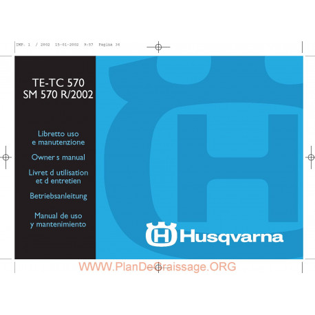 Husqvarna 2002 Te Tc Sm 570 Manual De Utilizare