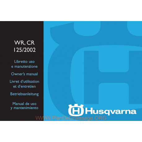 Husqvarna 2002 Wr Cr 125 Manual De Utilizare