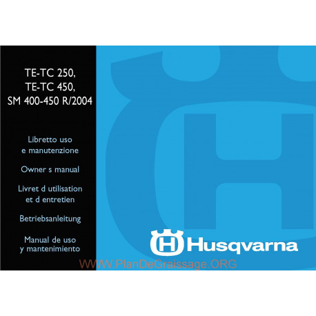 Husqvarna 2004 Te 250 400 Sm 400 450 Manual De Utilizare