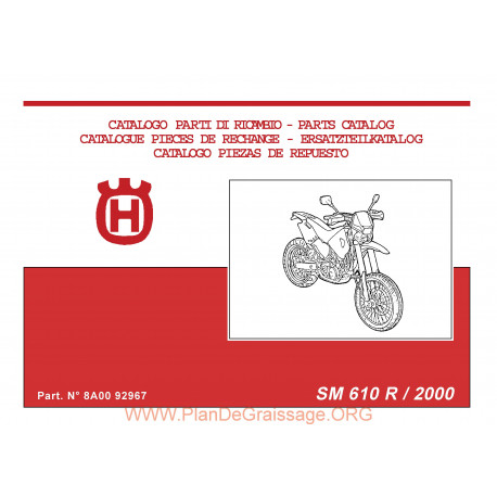 Husqvarna Sm 610r 2000 Parts List