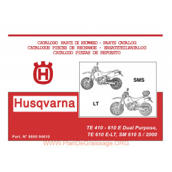Husqvarna Te Lt Sm 410 610 2000 Parts List