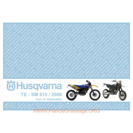 Husqvarna Te Sm 610 2006 Parts List