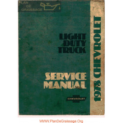 Chevrolet Duty Truck 1978 Overhaul Manual