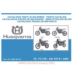 Husqvarna Te Tc Sm 570 R 2002 Parts List
