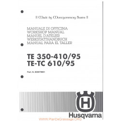 Husqvarna Te350 410 Te Tc610 95 Service Manual