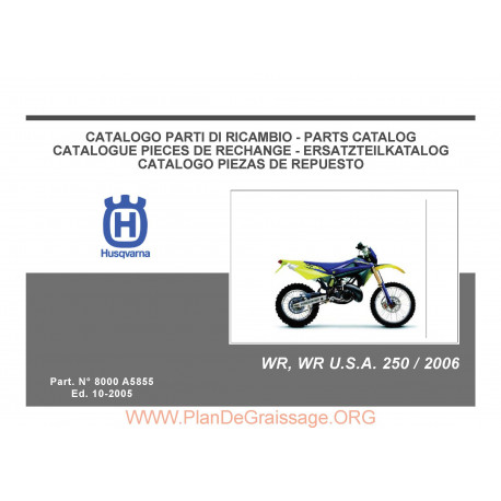 Husqvarna Wr 250 2006 Parts List