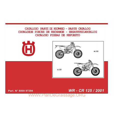 Husqvarna Wr Cr 125 2001 Parts List