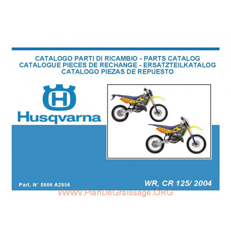 Husqvarna Wr Cr 125 2004 Parts List