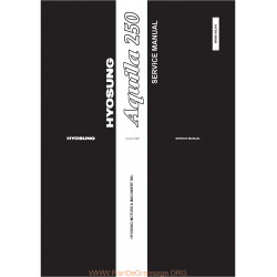Hyosung Aquila 250 Manual De Reparatie