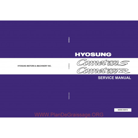 Hyosung Comet 650 S R Manual De Reparatie