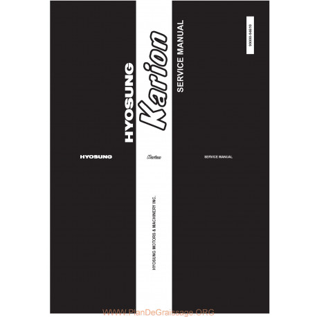 Hyosung Karion 125 Manual De Reparatie