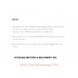 Hyosung Prima 50b Parts List