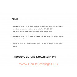 Hyosung Silverhawk 250 R Parts List