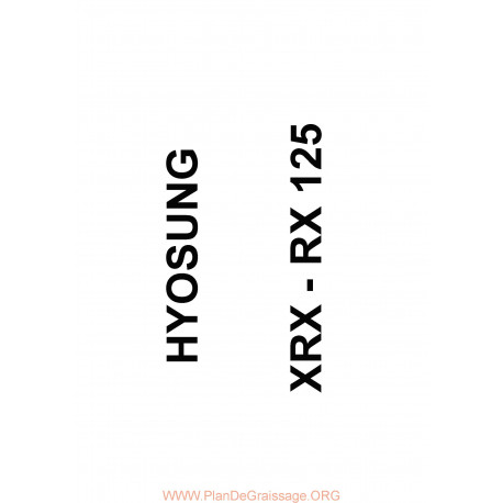 Hyosung Xrx Rx 125 Parts List