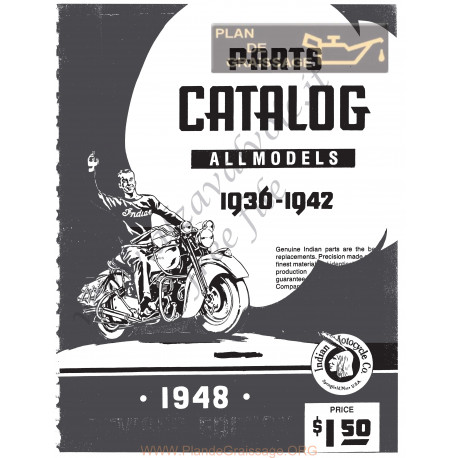 Indian Parts Catalog 1936 42